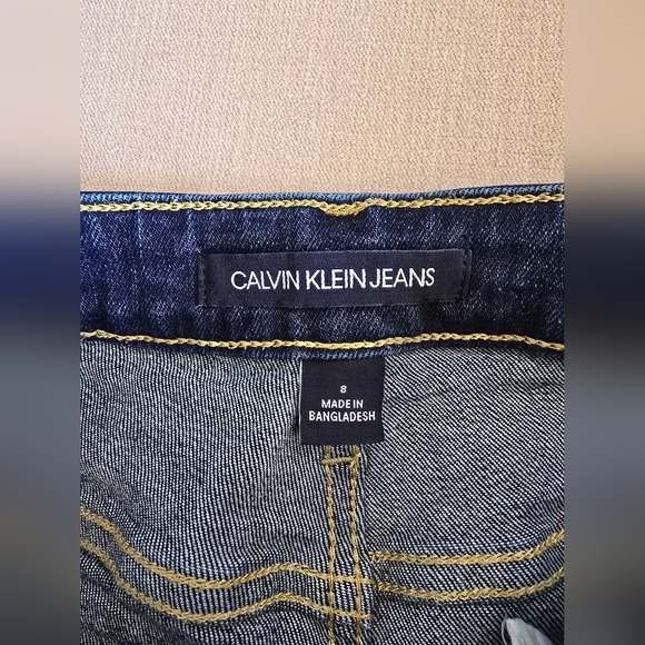 Calvin Klein Blue Straight Cut Jeans - Picture 5 of 12